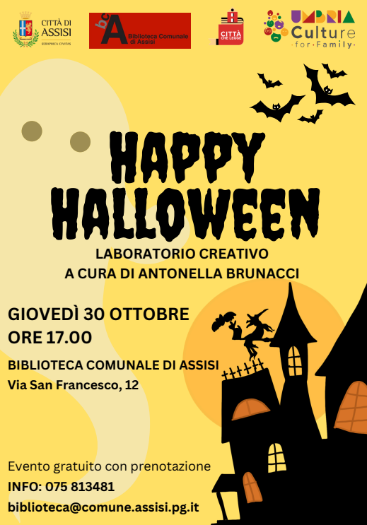  poster happy halloween assisi 